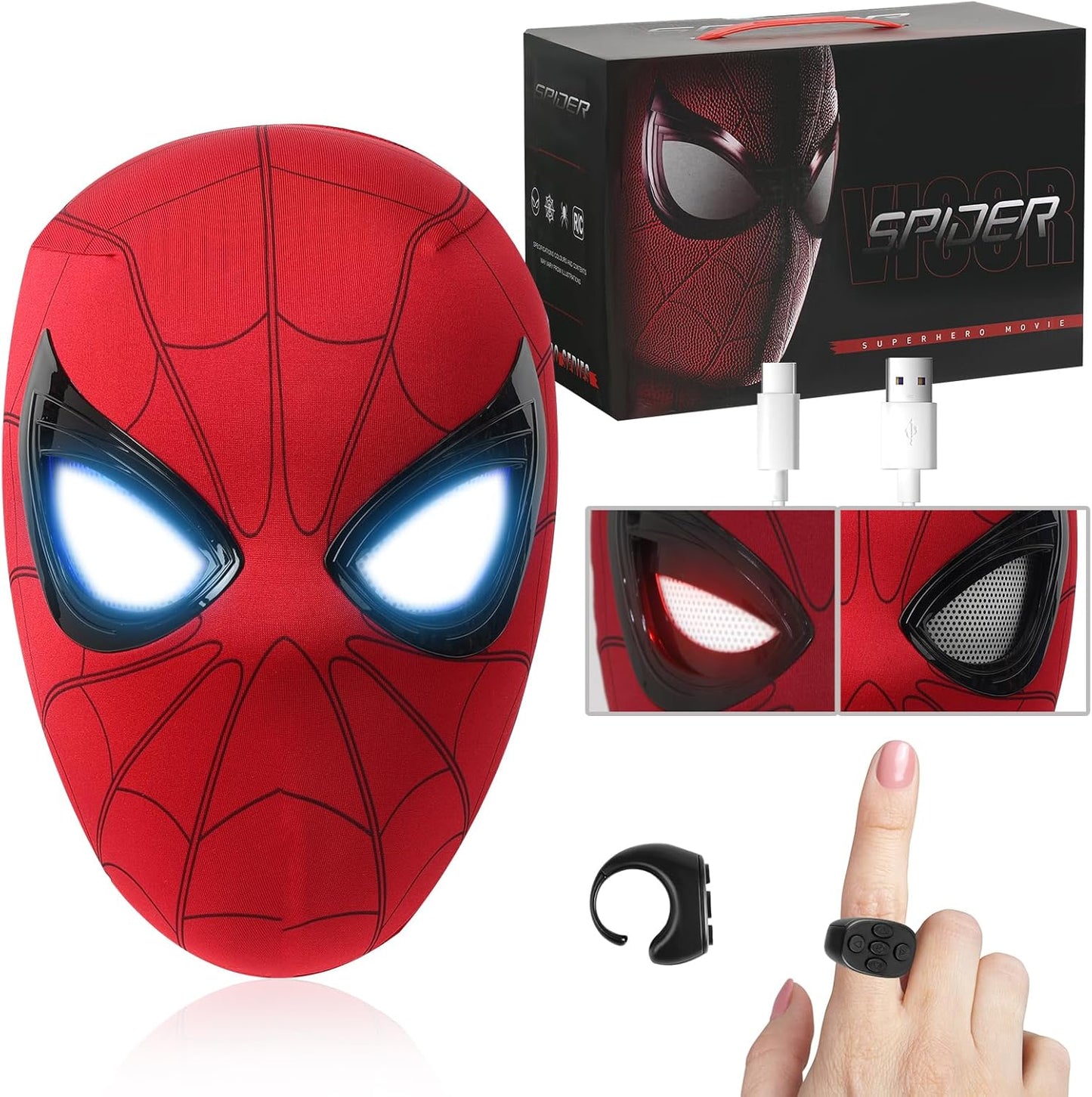 Superhero Spider Mask ~ remote control