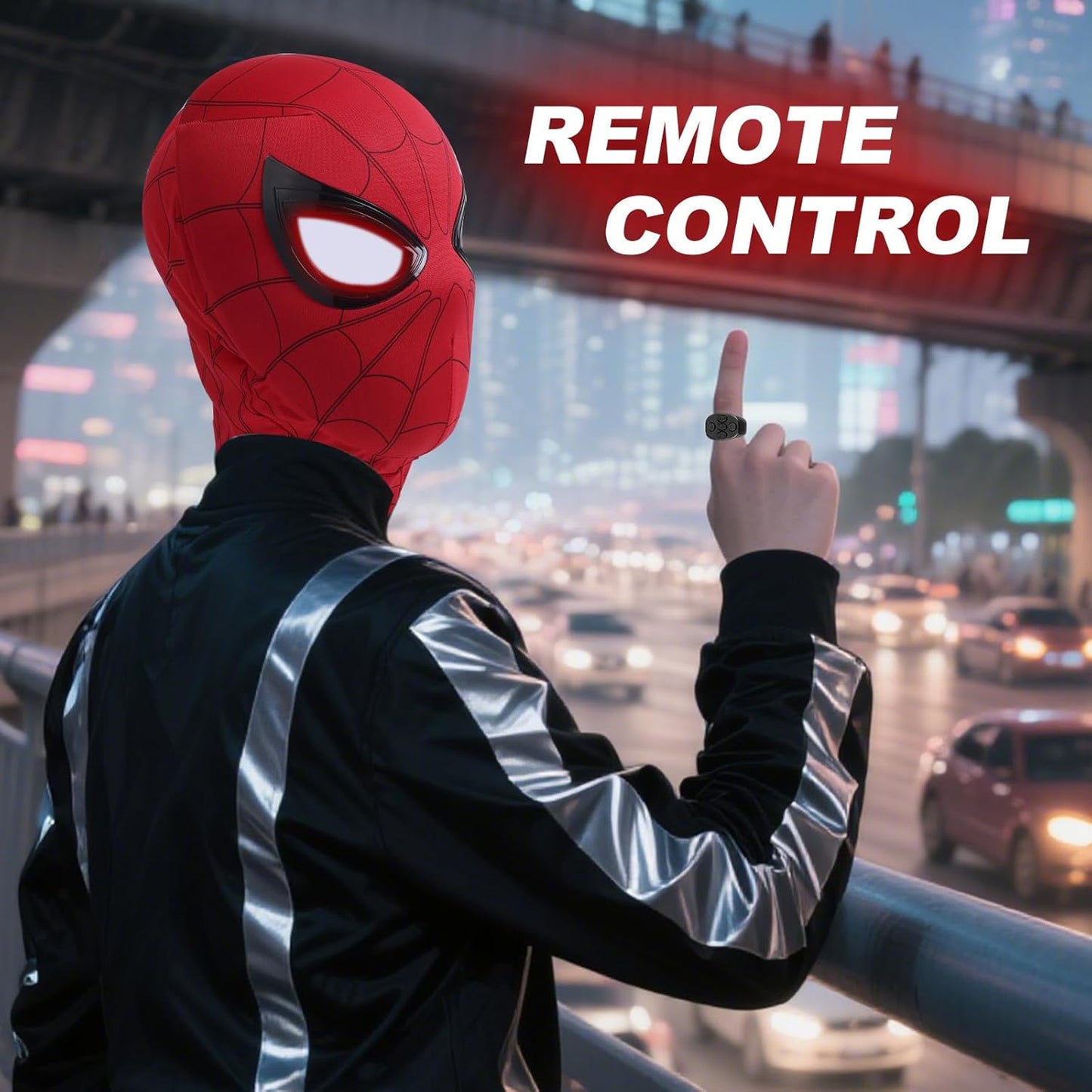 Superhero Spider Mask ~ remote control