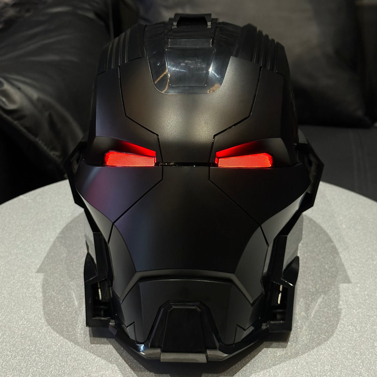 Iron Man Helmet MK17 1/1 Wearable English Voice-controlled Mask (Black)
