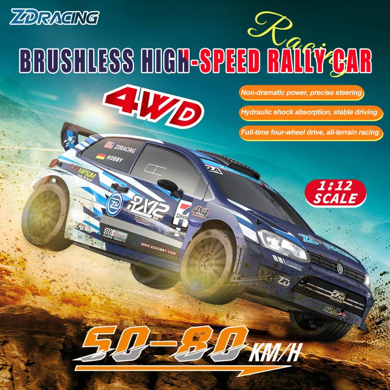 ZD Racing RX-12 1/12 Scale RC Rally 4WD Brushless ARR