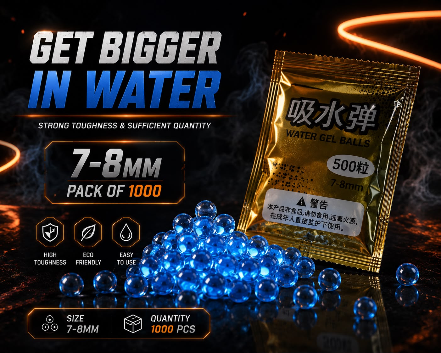 Gel balls bullets (pack of 1000)